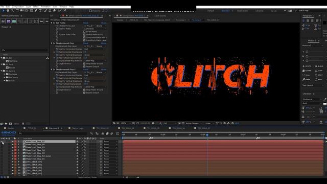 Стильный вертикальный глитч. Glitch After Effects Tutorial смотреть онлайн