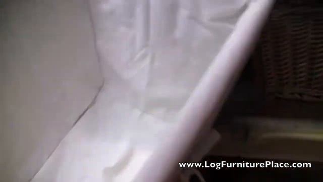 Cedar Lake Log Foot Bench | Log Entryway Bench From LogFurniturePlace.com