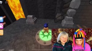 КИТАЙКА И БАБУШКА ПОБЕГ ИЗ ЗАМКА В ROBLOX!