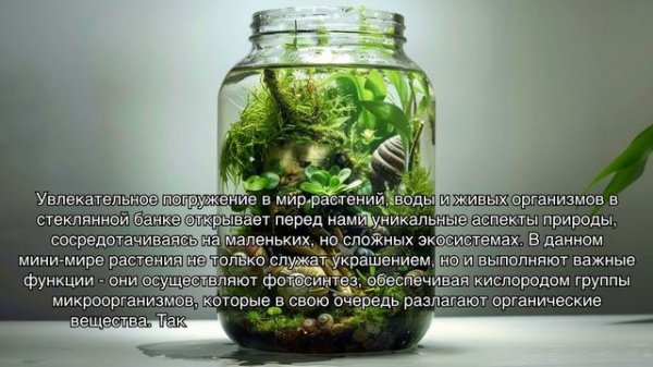 Закрытые экосистемы: как создать мини-мир в стеклянной банке