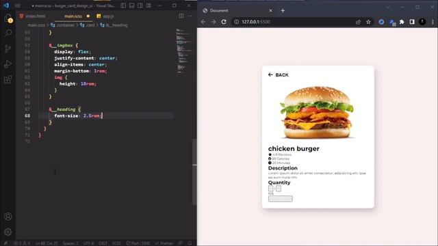 Create an Engaging eCommerce Burger Card | CSS & JS Techniques смотреть онлайн