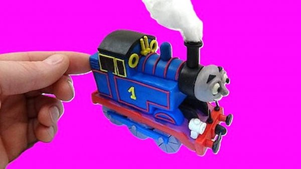 ПАРОВОЗИК ТОМАС из Пластилина