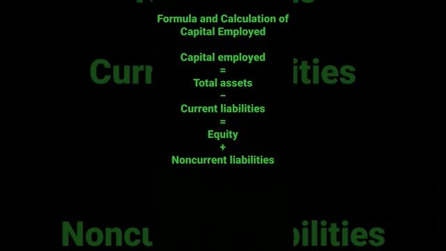 Formula and Calculation of Capital Employed смотреть онлайн