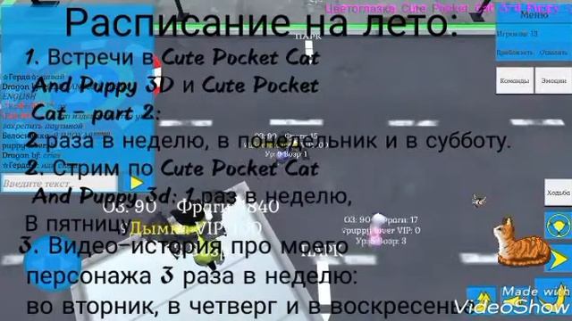 Расписание на лето!)