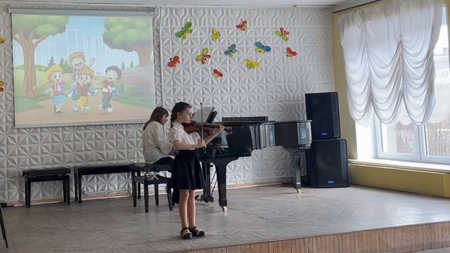 Р. Телепнёв. "Воскресная прогулка" (исполняет уч. 2 кл. Анна Богачук) смотреть онлайн