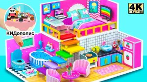 игрушечный домик для кукол и Барби мебель своими руками поделки игрушечная мебель | КИДополис