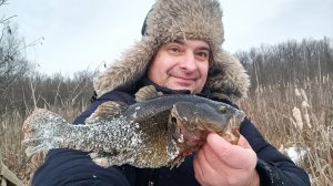 НАШЕЛ ЯМКУ, А ТАМ ГОЛОДНЫЕ РОТАНЫ-КАБАНЫ!! Я в ШОКЕ, что они  вытворяют! Первый лед 2024-25