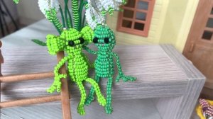 Гуманоиды из бисера / инопланетяне из бисера / объёмное бисероплетение / бисероплетение