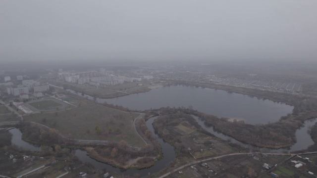 Панорама с высоты 150м. (Пасмурно) смотреть онлайн