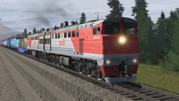 Trainz 22 сценарий "Фитинги в Юктали" Муруринский перевал