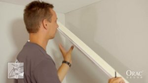Потолочный плинтус, внутренний угол Basic   Orac Decor® Installation Video