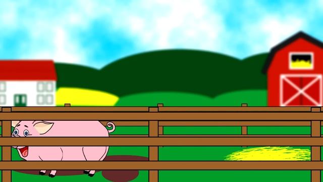 Med krøllet hale - en sang om grisen! | Tekst og animasjon смотреть онлайн