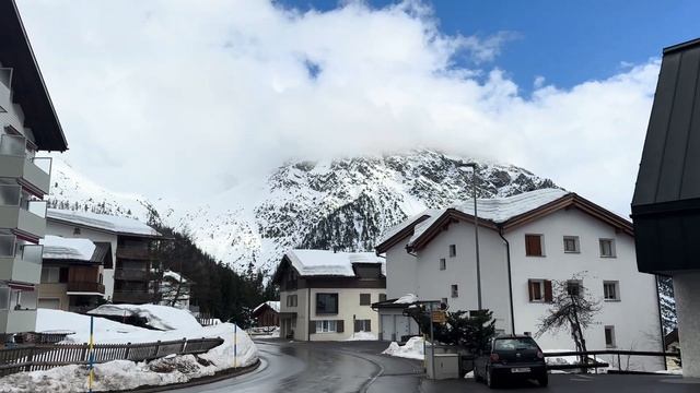 Winter In March: The Snowiest City In Switzerland 4K HDR [2024]⛰️