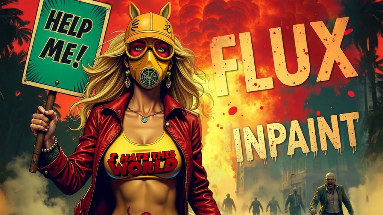 Stable Diffusion Inpaint на моделях Flux в Forge WebUi смотреть онлайн