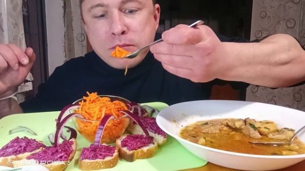 мукбанг/тушёная картошка/обжорыч/mukbang/devoured/