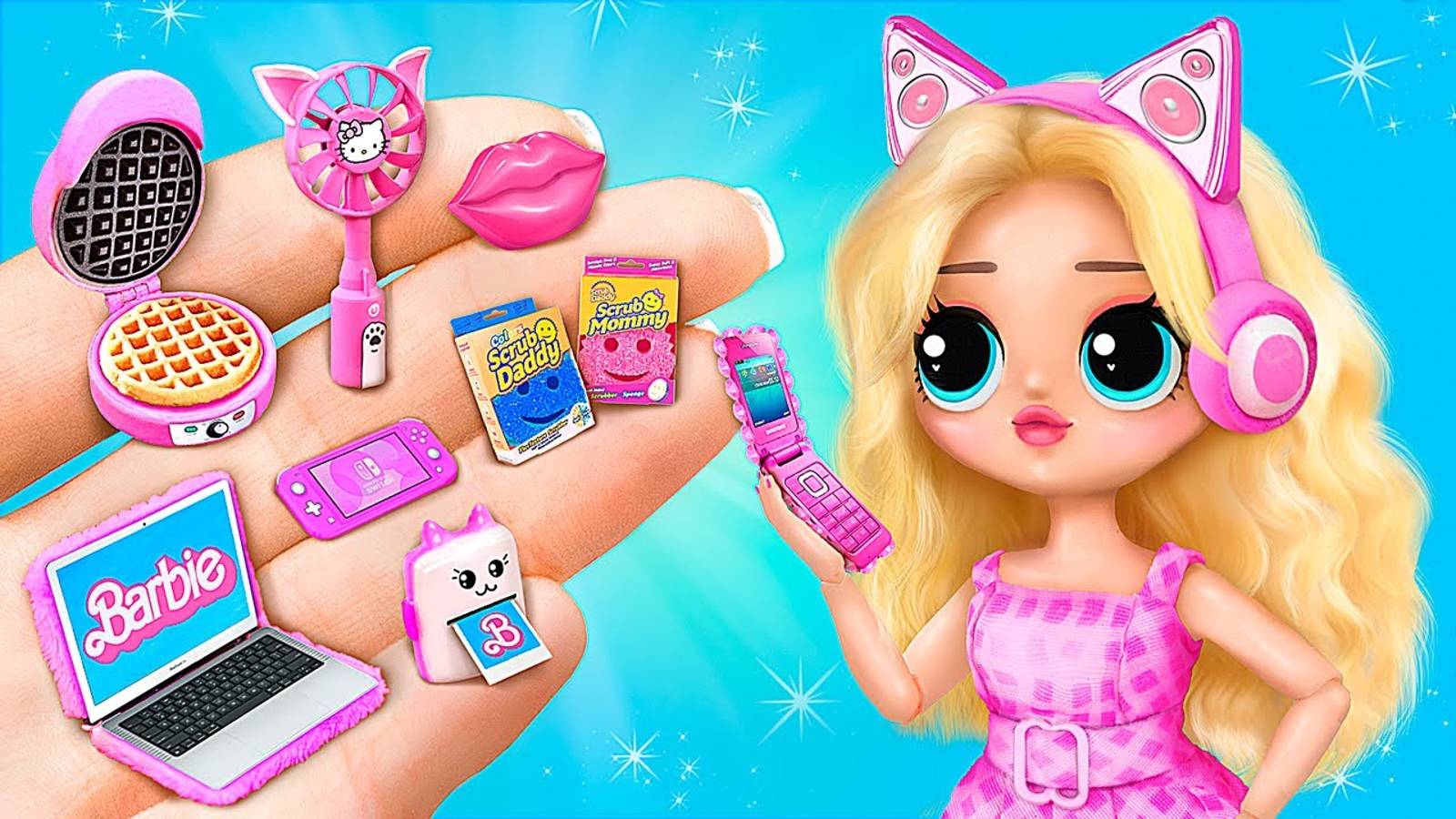 Миниатюрные гаджеты для Барби! 30 идей для кукол ЛОЛ смотреть онлайн