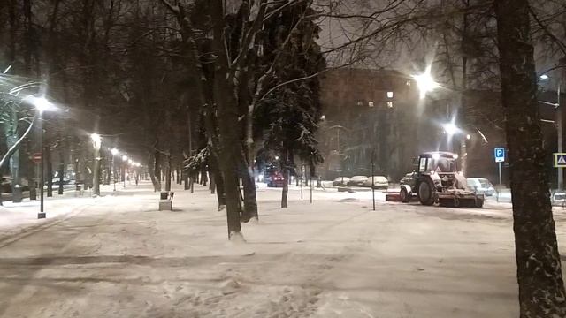 Снегопад и уборка снега смотреть онлайн