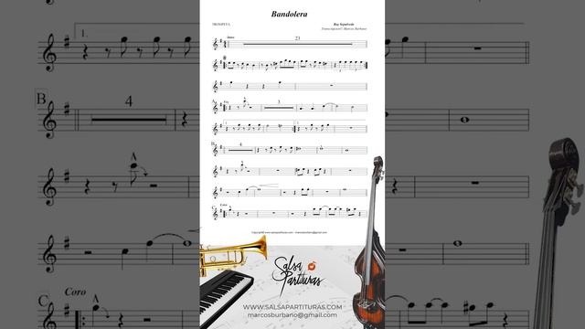 BANDOLERA [RAY SEPULVEDA] Sheet Music Orchestra смотреть онлайн