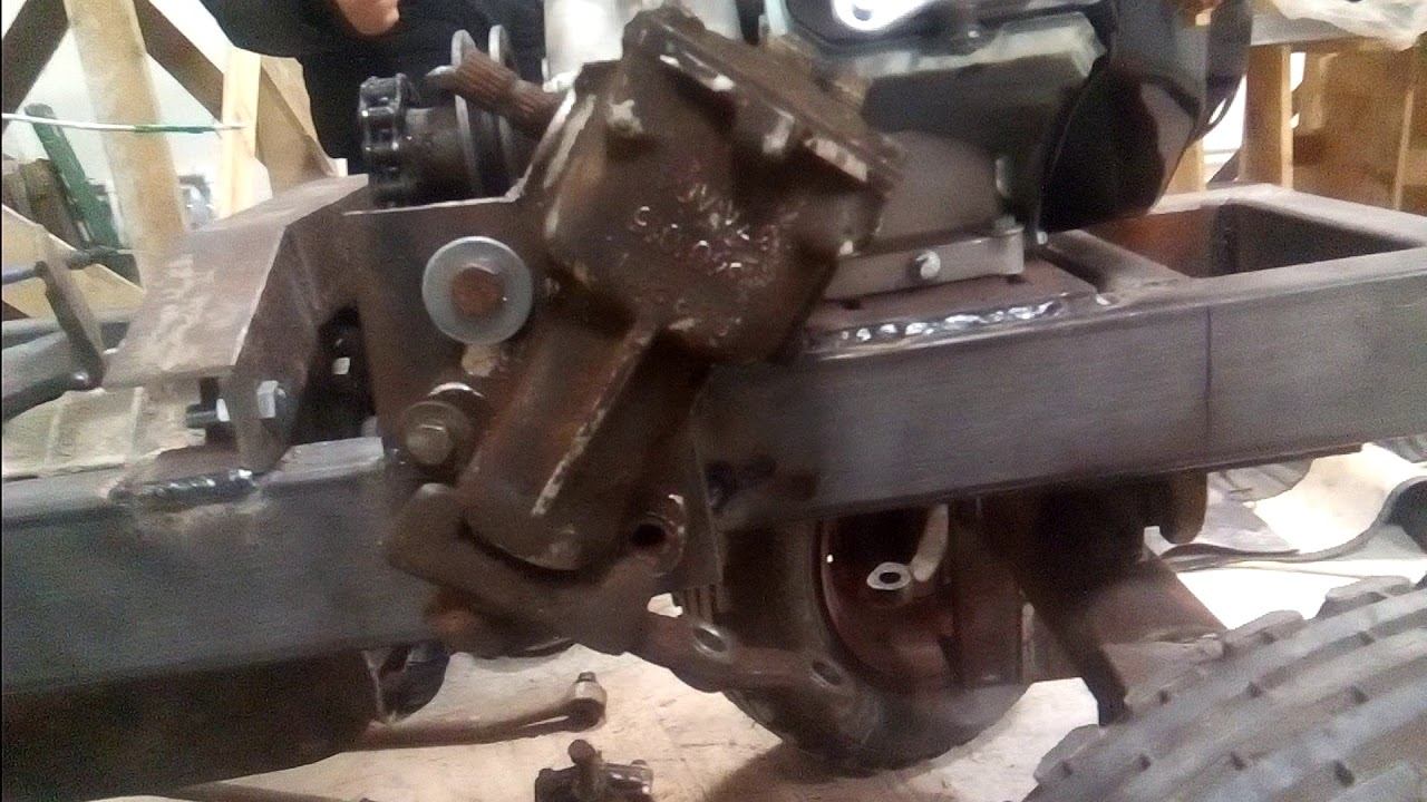 Минитрактор. Рулевой редуктор. смотреть онлайн