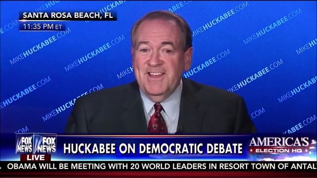 Mike Huckabee Weighs In On Dem Debate смотреть онлайн