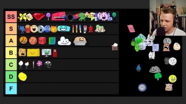 Ranking BFDI Character Designs (Tier List)