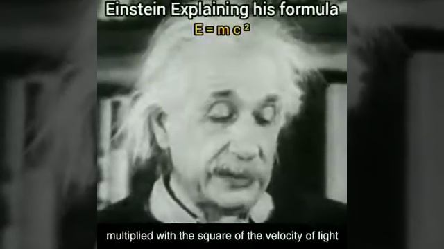 Albert Einstein explaining E=mc^2 смотреть онлайн