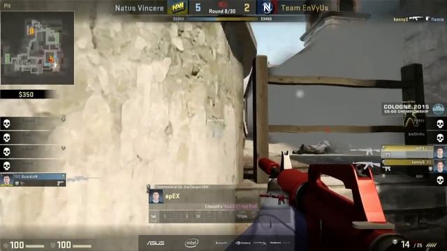 Kennys knife on Guardian - ESL Cologne 2015 - Quarts Final смотреть онлайн