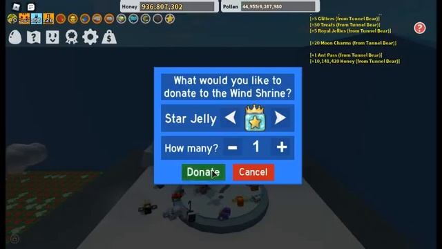 🐝 Roblox BSS | What happens if you donate Star Jelly to wind shrine!?! 🐝 смотреть онлайн