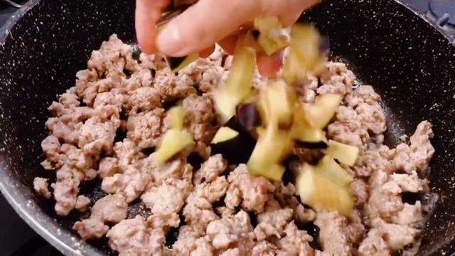 Рис с фаршем и баклажанами -  обязательно попробуйте!