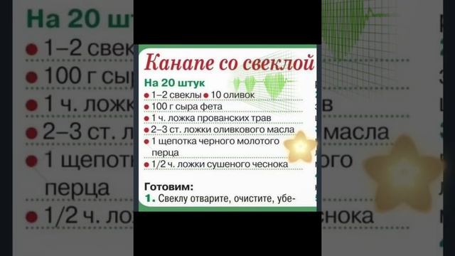Канапе со свеклой и фетой смотреть онлайн