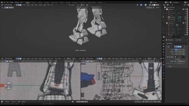 Blender 3.1 : How to 3D Modelling Gundam Gat-X 105B Part-4 : Modelling torso (Timelapse) смотреть онлайн