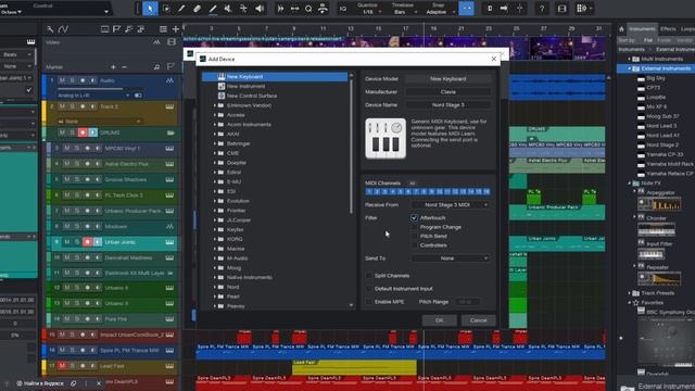 Как настроить MIDI-клавиатуры, внешние инструменты и MIDI-контроллеры в Studio One смотреть онлайн