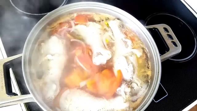 Tovuq sho'rva tayyorlash. Tavuk çorbası yapmak. смотреть онлайн