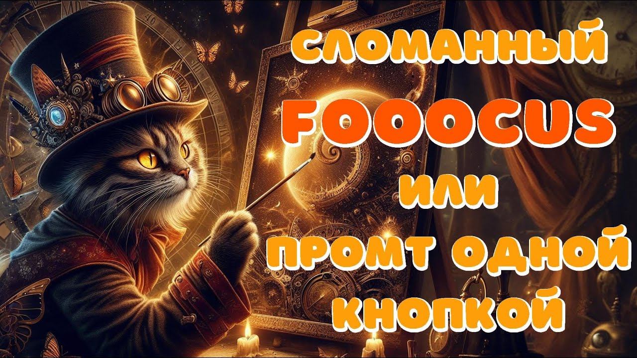 Нейросеть Ruined Fooocus (Сломанный Фокус) и генератор промтов