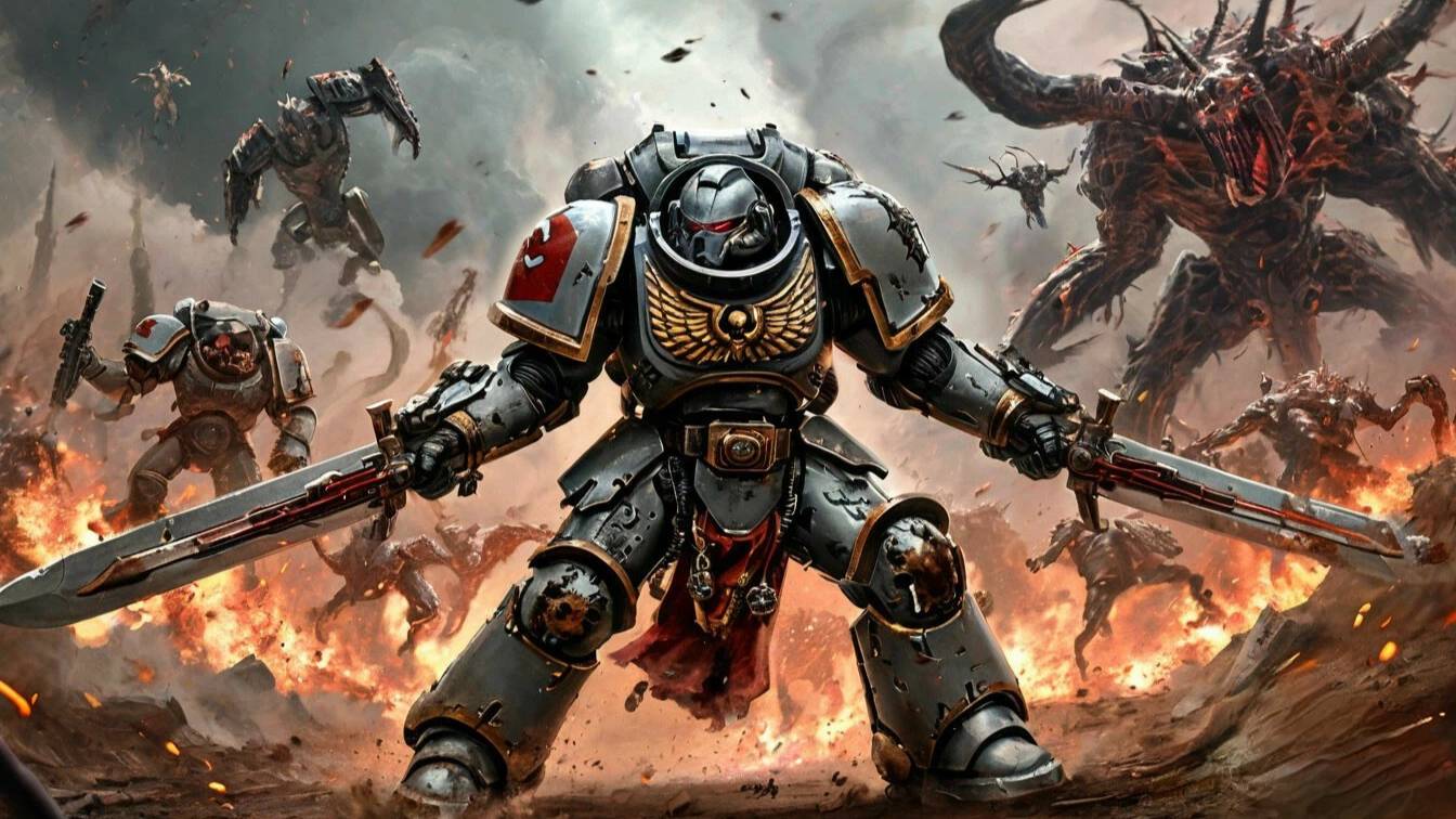 HMKids - Grey Knights / Серые рыцари (Suno AI Cover) Warhammer 40000 metal version смотреть онлайн