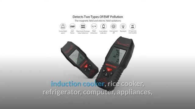 EMF Meter Meterk Electromagnetic Field Radiation Detector