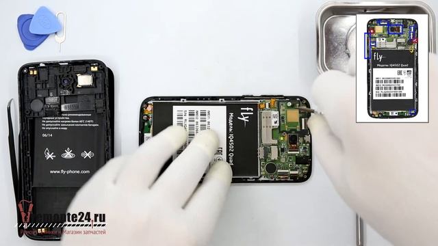 How to disassemble 📱 Fly IQ4502 Era Energy 1 Quad, Take Apart (Detailed tutorial) смотреть онлайн