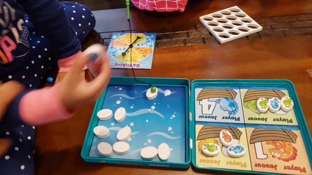 Kids are playing go fishing, indoor play day смотреть онлайн