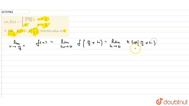 Let `f(x)={:{((kcosx)/(pi-2x)',xne(pi)/(2)),(3",",x=(pi)/(2).):}` смотреть онлайн
