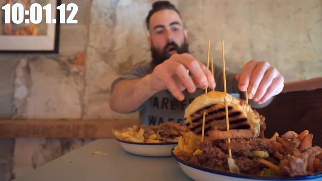 THE DOUBLE MASSIVE RUDELY NAMED BURGER CHALLENGE | C.O.B. Ep.101 смотреть онлайн