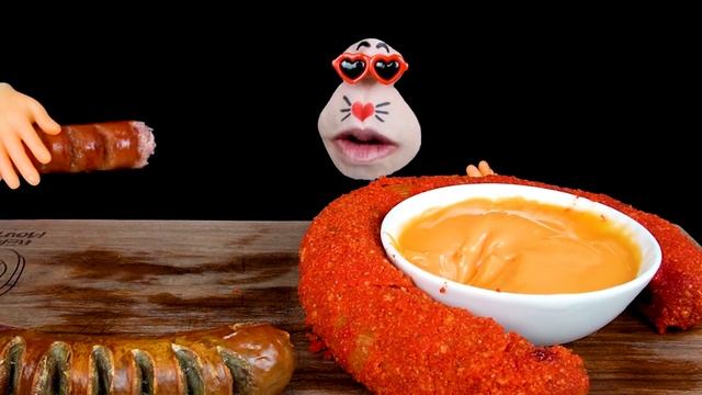 ASMR MUKBANG :) Cheetos Kielbasa Sausage & Various Sausage EATING SHOW!