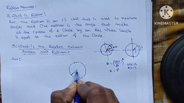 Relationship between DEGREE & RADIAN | Radians class 11 maths | Radian Measure-#CBSE Class 11 Maths смотреть онлайн