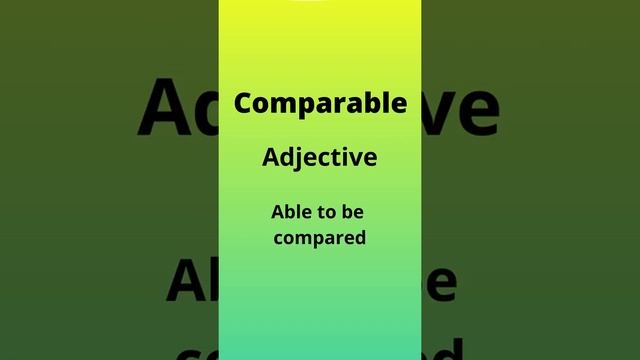 SAT Prep Vocabulary - Comparable Adjective смотреть онлайн