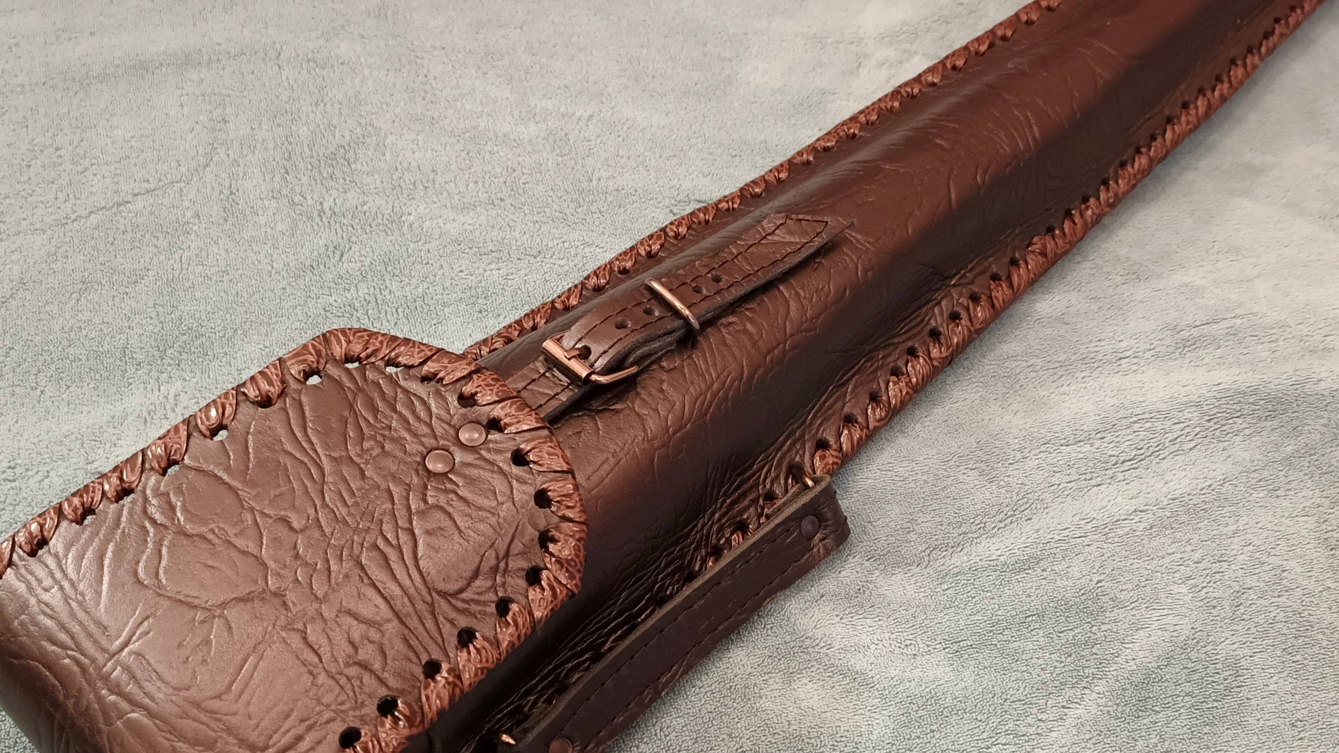 Кожаный чехол для шампуров премиум класса