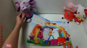 Лунтик, свинка Пеппа и Хелло Китти слушают стихи из книги / 2017