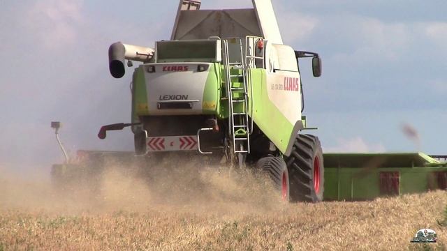 Комбайн Claas Lexion 580 удивил нас своей производительностью!Wheat harvest with Claas Lexion 580! смотреть онлайн
