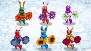 Помпом / PomPom - все варианты цвета призматиков (My Singing Monsters: Dawn of Fire)