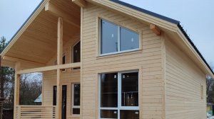 Строительство каркасного дома 8 х 10.5м