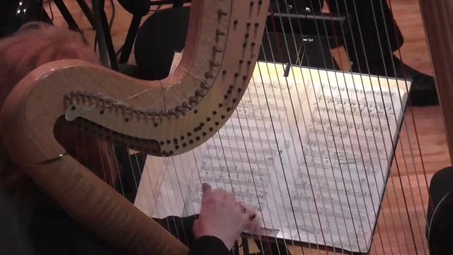 Paramonova Svetlana Vladimirovna, Harp, Plays M. Ravel, Concerto For Piano, Part 1.