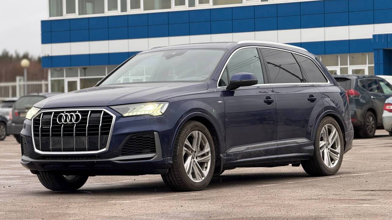 Привезён на заказ из Европы Audi Q7 рестайлинг 50TDI S-Line Quattro. Декабрь 2024 года. смотреть онлайн